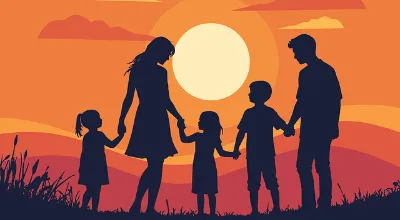 famiglia con figli piccoli famiglia con figli piccoli